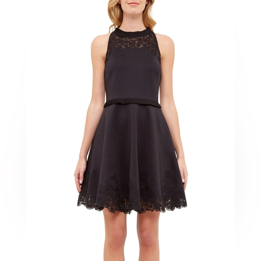 Ted Baker Mock Neck Mini Dress - Picture 2 of 12